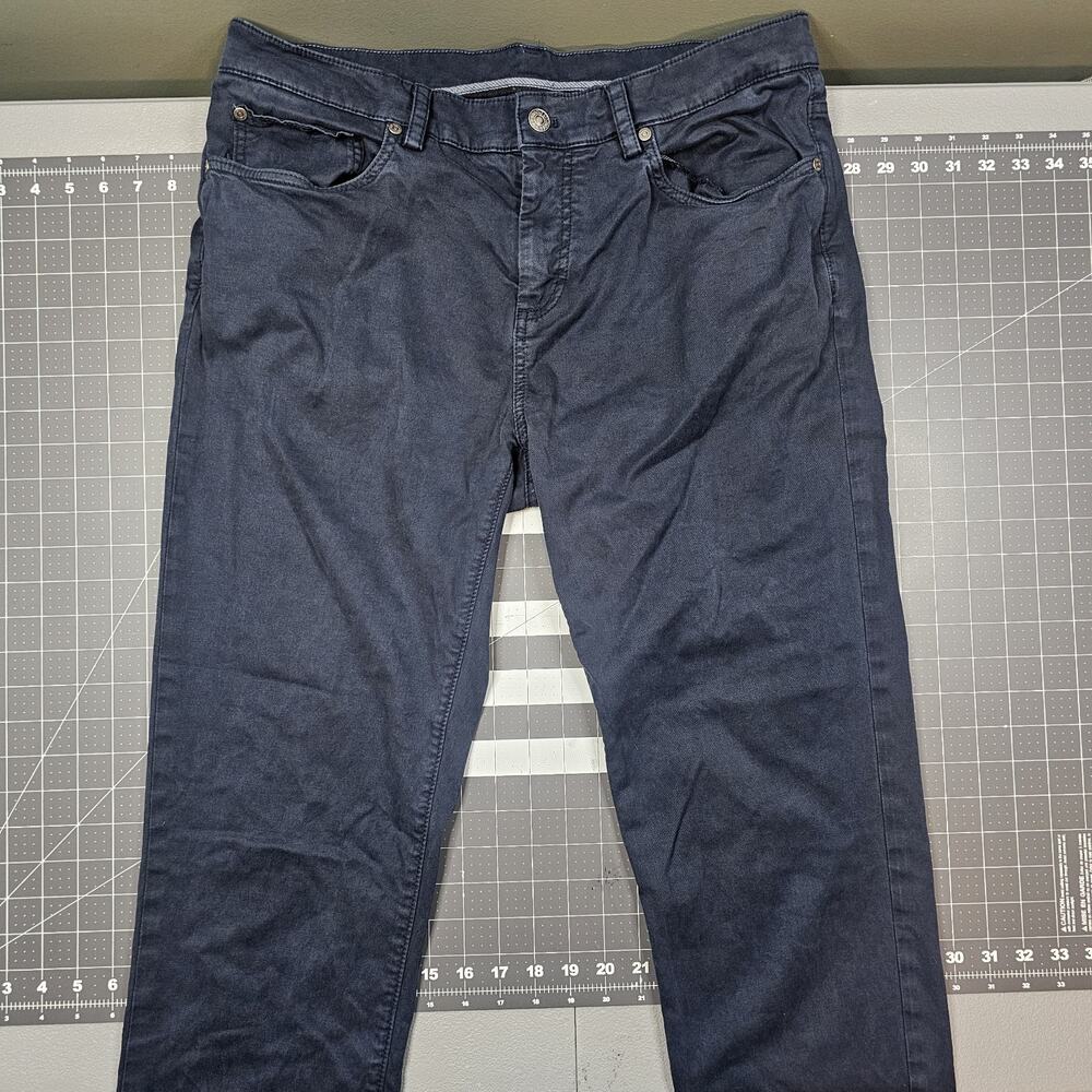 Brooks Brothers Jeans 34x32 Navy Blue Slim Fit Stretch Preppy Smart Casual Work